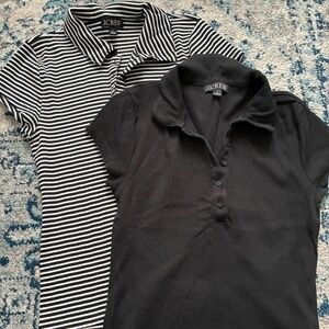 J.Crew cotton modal polo shirts (Two shirts) Size S